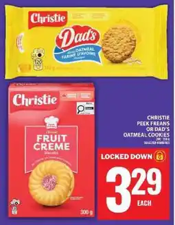 Food Basics CHRISTIE PEEK FREANS OR DAD’S OATMEAL COOKIES offer