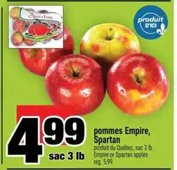 Super C pommes Empire, Spartan offer