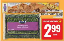 Food Basics Cedar Vegetables / Phyllo Pastry Dough offer