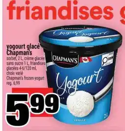 Super C YOGOURT GLACÉ CHAPMAN'S offer
