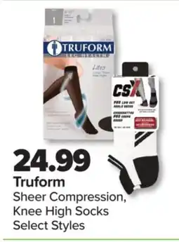 PharmaChoice Truform Sheer Compression, Knee High Socks offer
