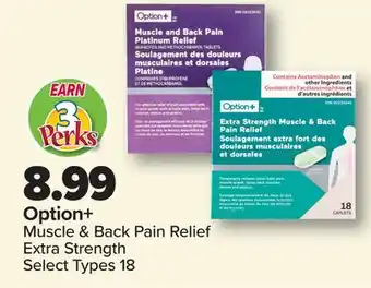 PharmaChoice Option+ Muscle & Back Pain Relief offer