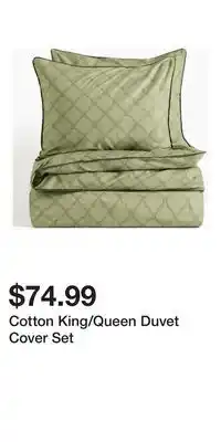 H&M Cotton King/Queen Duvet Cover Set offer