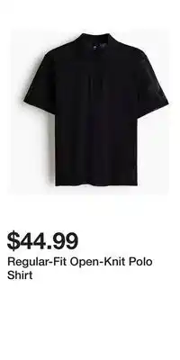 H&M Regular-Fit Open-Knit Polo Shirt offer