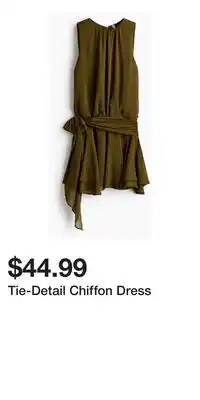H&M Tie-Detail Chiffon Dress offer