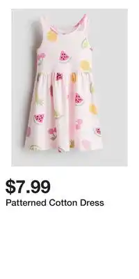 H&M Patterned Cotton Dress offer