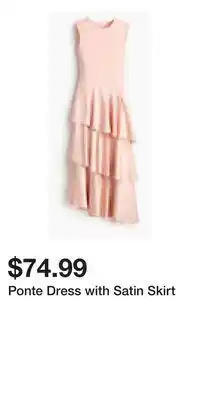 H&M Ponte Dress with Satin Skirt offer
