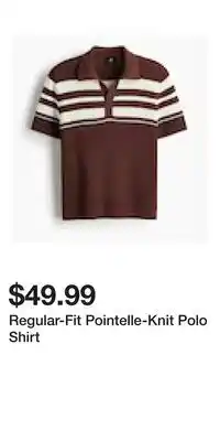 H&M Regular-Fit Pointelle-Knit Polo Shirt offer