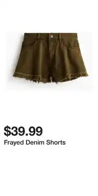 H&M Frayed Denim Shorts offer