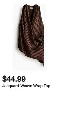 H&M Jacquard-Weave Wrap Top offer