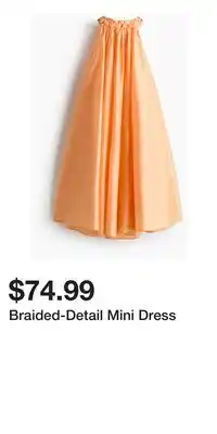 H&M Braided-Detail Mini Dress offer