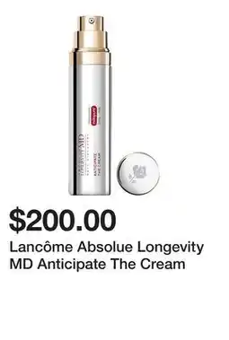 Sephora Lancôme Absolue Longevity MD Anticipate The Cream offer