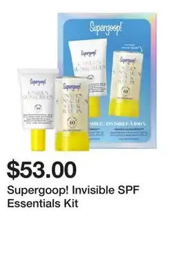 Sephora Supergoop! Invisible SPF Essentials Kit offer
