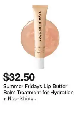 Sephora Summer Fridays Lip Butter Balm Treatment for Hydration + Nourishing Shine offer