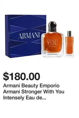 Sephora Armani Beauty Emporio Armani Stronger With You Intensely Eau de Parfum Gift Set offer