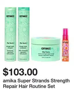 Sephora amika Super Strands Strength Repair Hair Routine Set offer