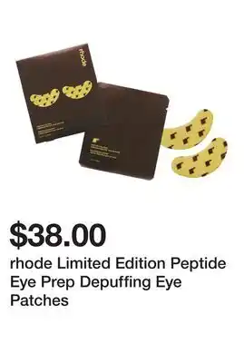 Sephora rhode Limited Edition Peptide Eye Prep Depuffing Eye Patches offer