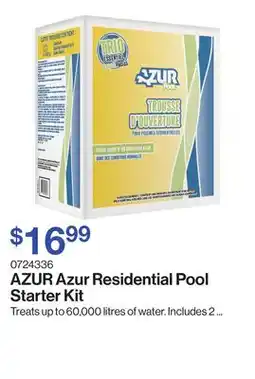 Patrick Morin Azur Residential Pool Starter Kit offer