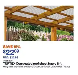 Patrick Morin Corrugated roof sheet in pvc 8 ft offer