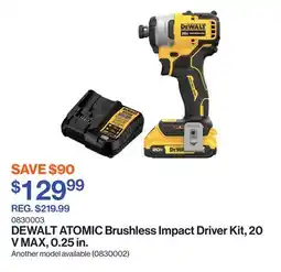 Patrick Morin ATOMIC Brushless Impact Driver Kit, 20 V MAX, 0.25 in offer