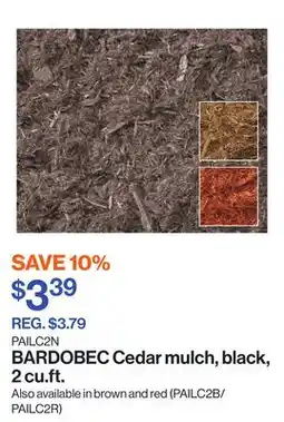 Patrick Morin Cedar mulch, black, 2 cu.ft offer