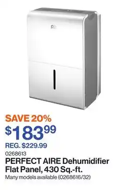 Patrick Morin Dehumidifier Flat Panel, 430 Sq.-ft offer