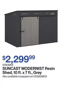 Patrick Morin MODERNIST Resin Shed, 10 ft. x 7 ft., Grey offer