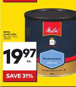 Giant Tiger Melitta ground coffee offer