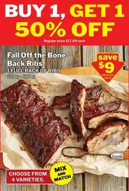 M & M Food Market Fall Off the Bone Back Ribs offer