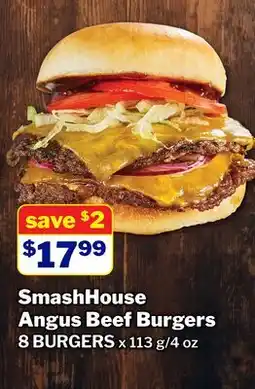 M & M Food Market SmashHouse Angus Beef Burgers offer