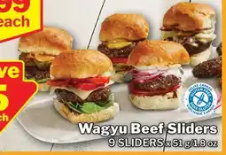 M & M Food Market Wagyu Beef Sliders offer