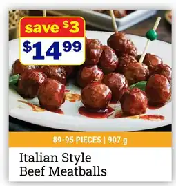 M & M Food Market Italian Style Beef Meatballs offer
