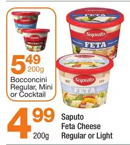 Highland Farms Bocconcini Regular, Mini or Cocktail Saputo Feta Cheese Regular or Light offer