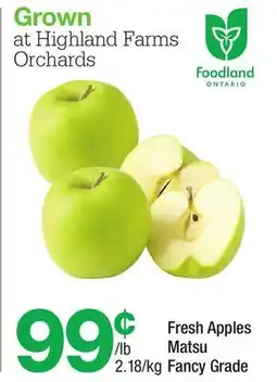 Highland Farms Fresh Apples offer