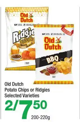 Highland Farms Old Dutch Potato Chips or Ridgies offer