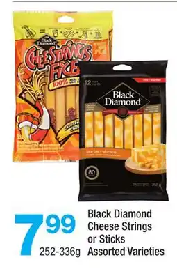 Highland Farms Black Diamond Cheese Strings or Sticks offer