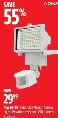 Canadian Tire NOMA Solar LED Motion Sensor Light offer