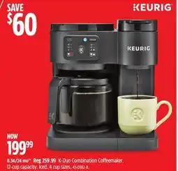 Canadian Tire Keurig K-Duo Combination Coffeemaker offer