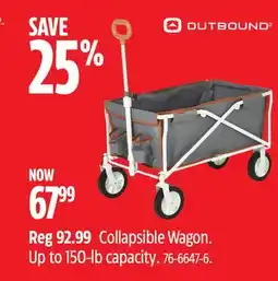 Canadian Tire Collapsible Wagon offer