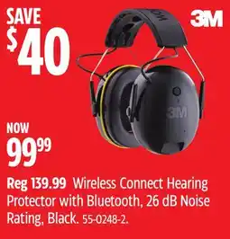 Canadian Tire Wireless Connect Hearing Protector with Bluetooth, 26 dB Noise Rating, Black offer