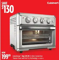 Canadian Tire Cuisinart 6-Slice Convection Toaster Oven with Air Fry Technology offer