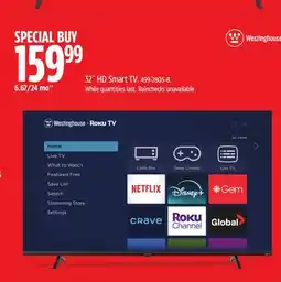 Canadian Tire 32˝ HD Smart TV offer