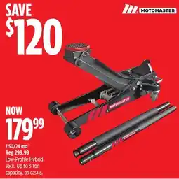 Canadian Tire Motomaster Low-Profile Hybrid Jack offer