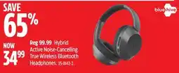 Canadian Tire Hybrid Active Noise-Cancelling True Wireless Bluetooth Headphones offer