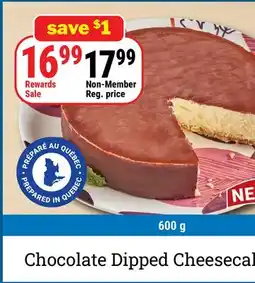 M & M Food Market Chocolate Dipped Cheesecake offer