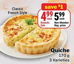 M & M Food Market Classic French Style Quiche offer