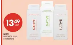 Shoppers Drug Mart NATIVE BODY WASH offer