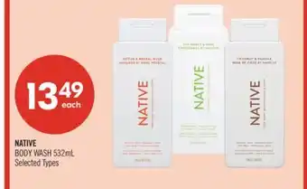 Shoppers Drug Mart NATIVE BODY WASH offer