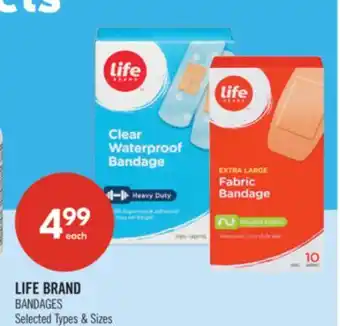 Shoppers Drug Mart LIFE BRAND BANDAGES offer