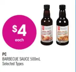 Shoppers Drug Mart PC BARBECUE SAUCE offer